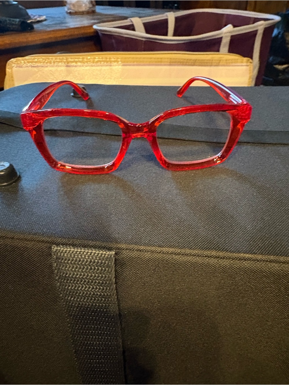 Hummingbird Red Oversized Square Women's Readers 2.0 strength